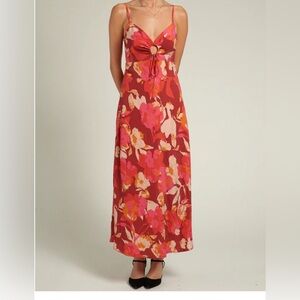 Mahina Floral midi dress size L (worn once)